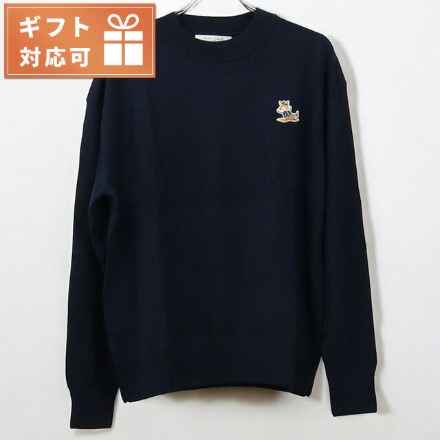 Maison Knit男士品牌Maison Kitsune Morocco KM00503海军海军磨损精选MKIKM00503B