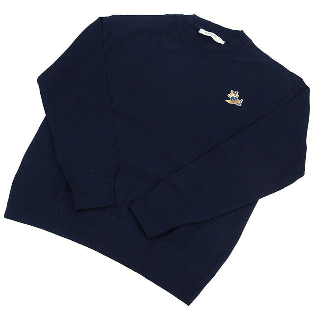 Maison Knit男士品牌Maison Kitsune Morocco KM00503海军海军磨损精选MKIKM00503B