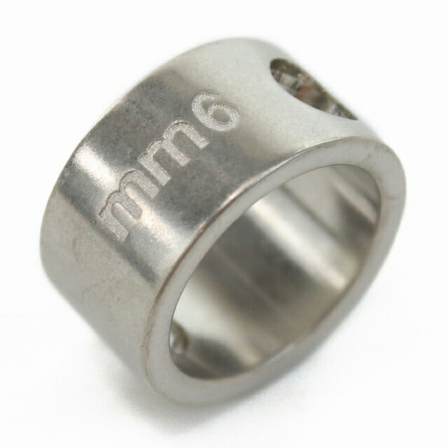 MM Six Ring Unisex Brand MM6 Italy SM7UQ0022 Silver Accessories Select MM6SM7UQ0022A