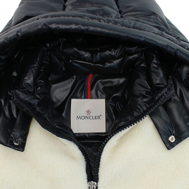 Moncler Jacket Kids Brand MONCLER Italy 1A00056 Black White Wear Select MON1A00056A