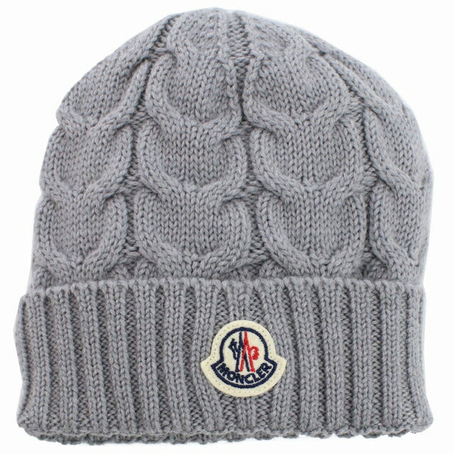 Moncler Knit Cap Baby Brand MONCLER 3B00027 Gray Hat Select Mon3B00027A