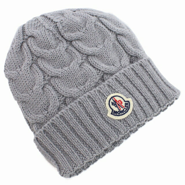 Moncler Knit Cap Baby Brand MONCLER 3B00027 Gray Hat Select Mon3B00027A