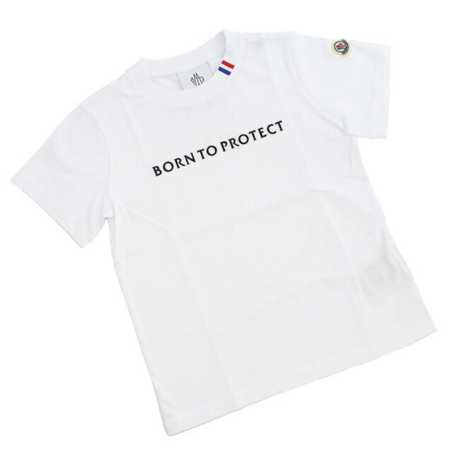 Moncler T -shirt Kids Brand MONCLER Cotton 100% Portugal 8C00038 White Fashion Select Mon8C00038B