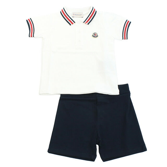 Moncler Setup Baby Brand MONCLER Portugal 8M00028 White Navy Fashion Select MON8M00028a