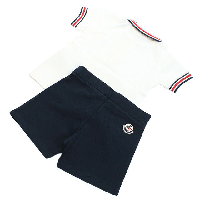 Moncler Setup Baby Brand MONCLER Portugal 8M00028 White Navy Fashion Select MON8M00028a