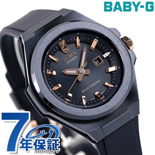 Baby G Baby Baby-G Gimiz G-MS Solar Ladies Watch Brand MSG-S500G-2A2DR Casio Clock Navy