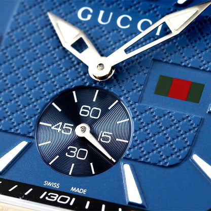 Gucci G Coupe Quartz观看品牌男士YA131318由Analog Blue Switzerland制造