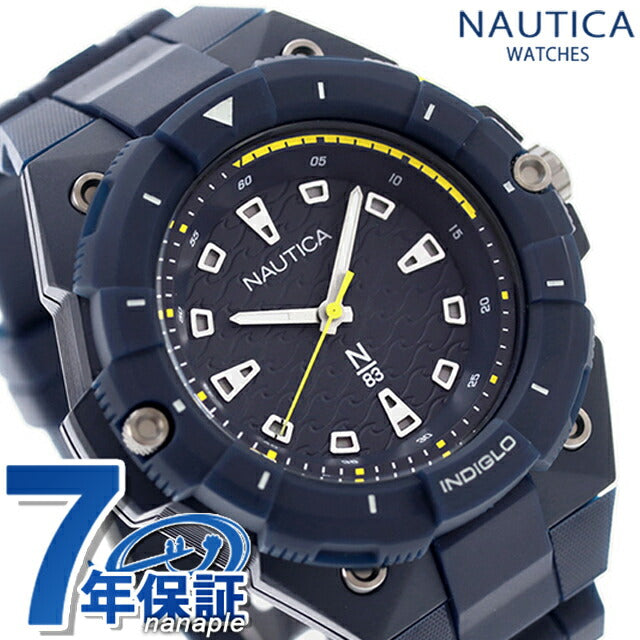 Nautica Colonad Bays Quartz观看品牌Nautica NAPCNS401模拟海军