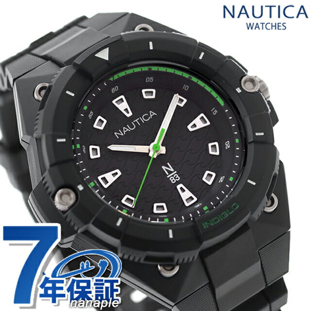 Nautica Colonad Bay工具观看品牌Nautica NAPCNS404模拟黑色黑色