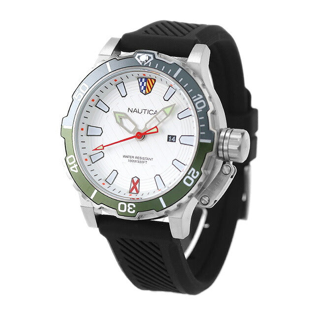 No Tika Watch Glen Rock Lagoon 46mm Flag Quartz Men&