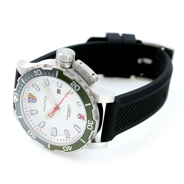 No Tika Watch Glen Rock Lagoon 46mm Flag Quartz Men&