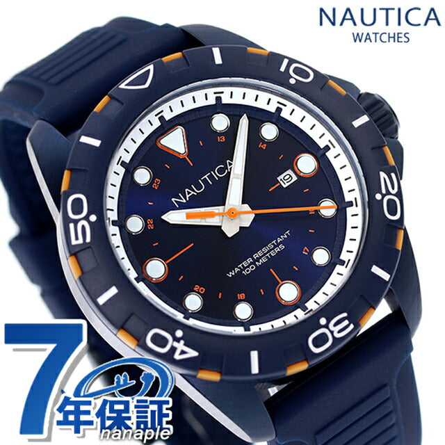 nautica nue l Quartz观看品牌男士Nautica Napnrs401模拟海军