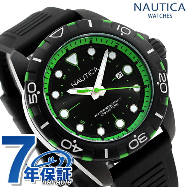 ノーティカ エヌエスアール クオーツ 腕時計 ブランド メンズ NAUTICA NAPNRS402 アナログ ブラック 黒