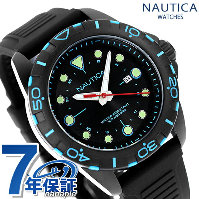 Nautica NSTE布料手表品牌Nautica Napnrs404模拟黑色黑色