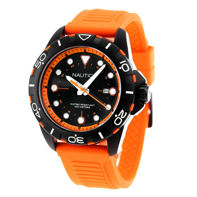 Nautica NSS Houses Watch Brand Men NAUTICA NAPNRS405 Analog Black Orange Black