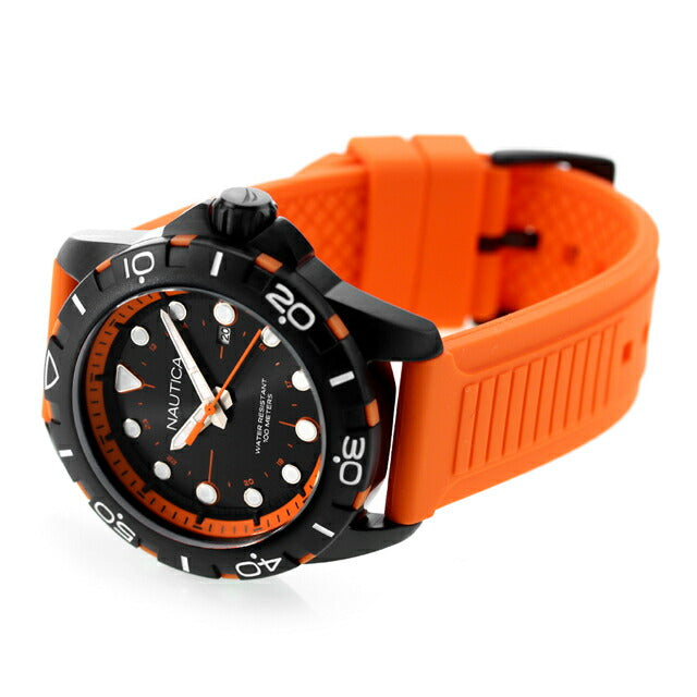 Nautica NSS Houses Watch Brand Men NAUTICA NAPNRS405 Analog Black Orange Black