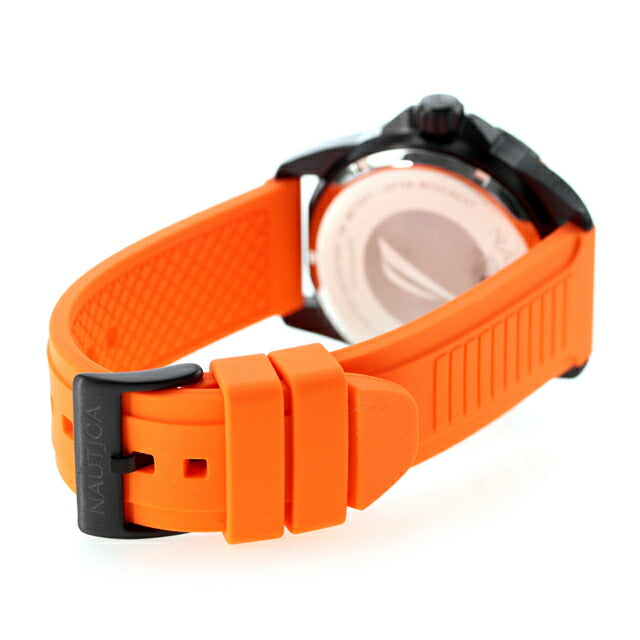 Nautica NSS Houses Watch Brand Men NAUTICA NAPNRS405 Analog Black Orange Black