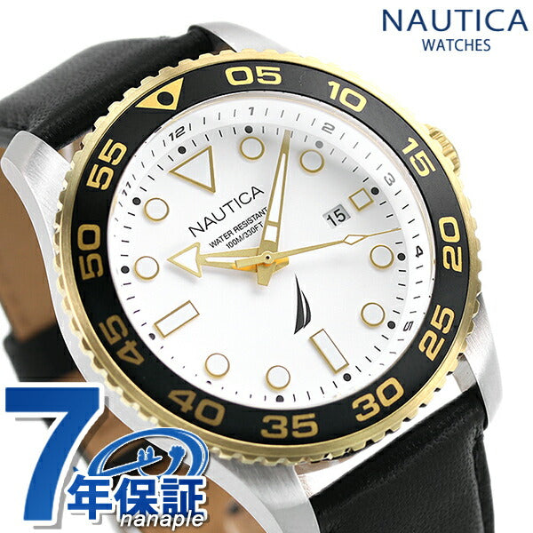 Nautica Watch Pacific Beach 44mm 100防水男士手表品牌NAPPBF141白色黑色