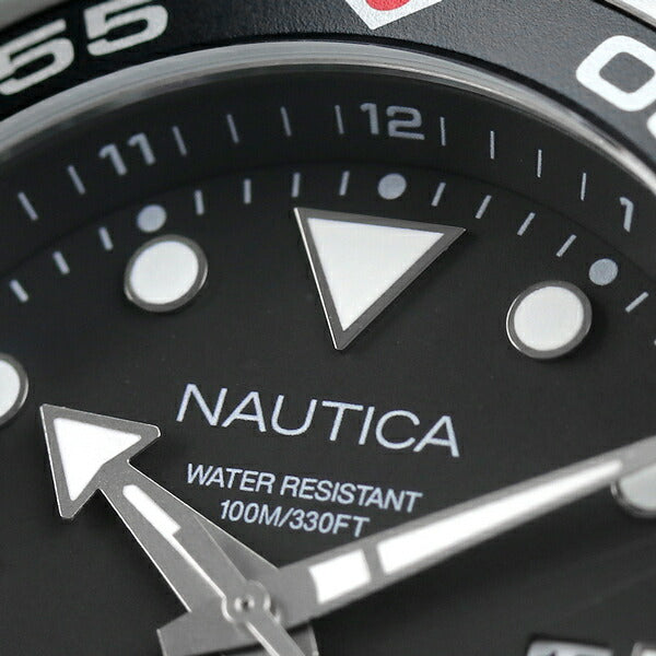 Nautica Watch Pacific Beach 44mm 100防水男士手表品牌NAPPBF145黑色