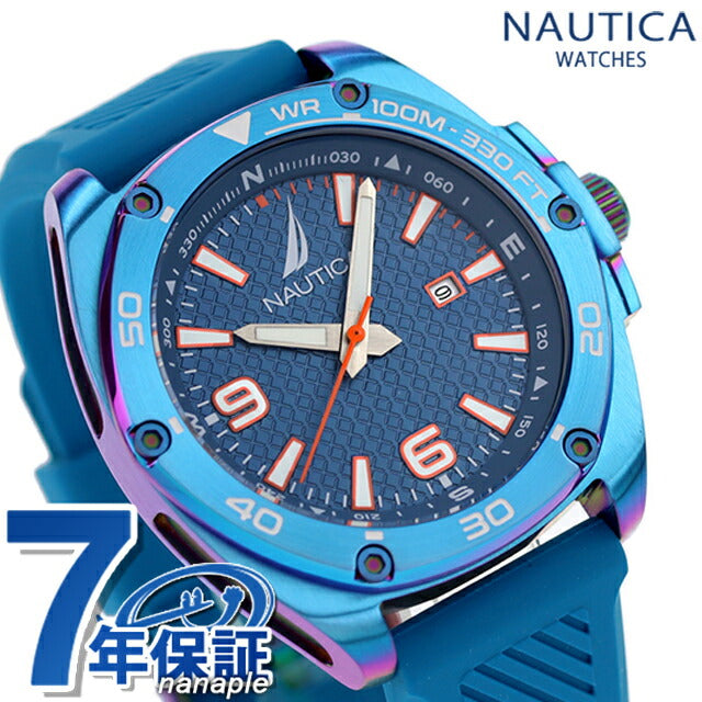 ノーティカ ティン キャン ベイ クオーツ 腕時計 ブランド メンズ NAUTICA NAPTCF201 アナログ ブルー