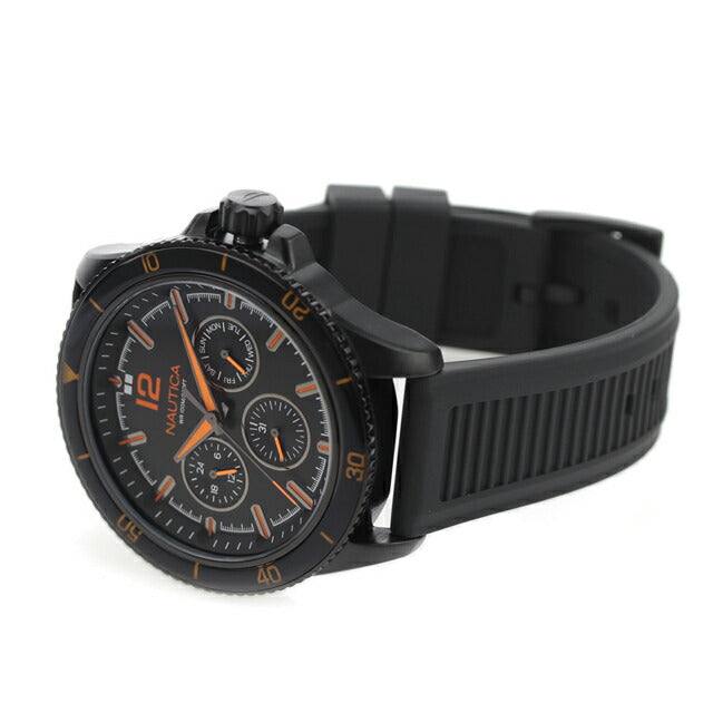 Nautica Unci -tea Windrose Quartz Watch Brand Men NAUTICA NAPWRS402 Analog Black Black