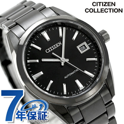 シチズン コレクション メカニカル 自動巻き 腕時計 ブランド メンズ CITIZEN COLLECTION NB1054-58E アナログ ブラック 黒 日本製 NB1054-58E