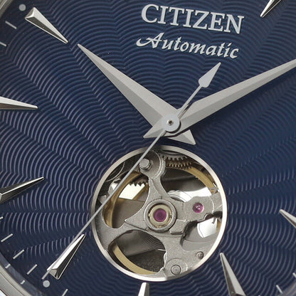 シチズン コレクション メカニカル オープンハート 自動巻き 腕時計 ブランド メンズ オープンハート CITIZEN COLLECTION NH9131-73L アナログ ネイビー NH9131-73L