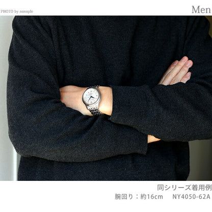 シチズン コレクション メカニカル クラシックデイ＆デイト 自動巻き 腕時計 ブランド メンズ CITIZEN COLLECTION NY4050-62E ブラック 黒 日本製 NY4050-62E