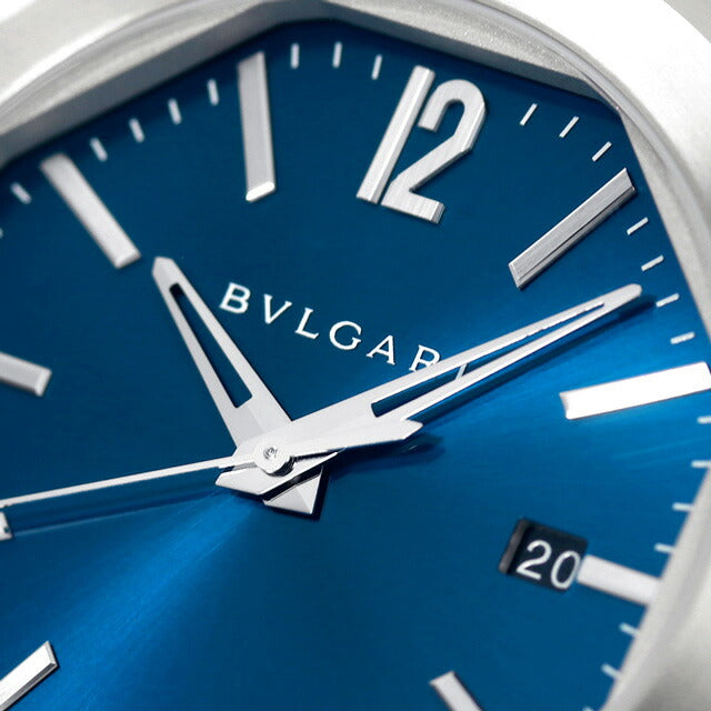 ブルガリ オクト ローマ 自動巻き 腕時計 ブランド メンズ BVLGARI OC41C3SSD アナログ ブルー スイス製