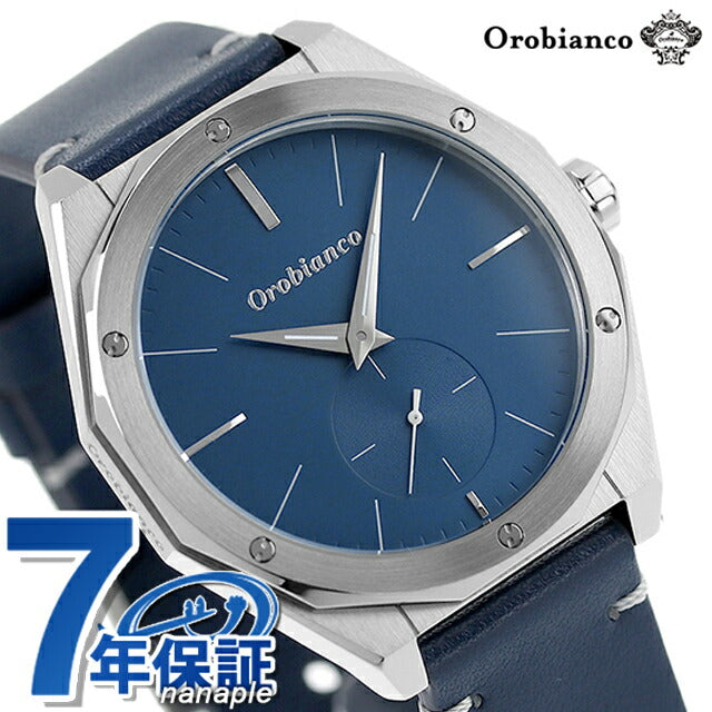 Orobianco Parmanova Quartz观看品牌男士OR003-5模拟蓝色海军