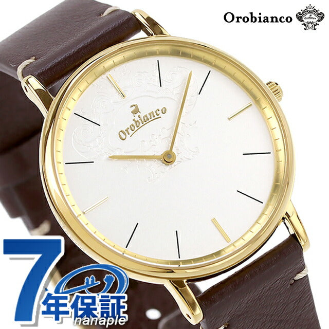 Orobianco semplicitus Quartz观看品牌Orobianco Or004-9模拟白色深棕色白色