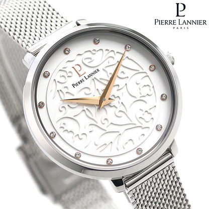 ピエールラニエ エオリア 33mm フランス製 レディース 腕時計 ブランド P040J608 シルバー P040J608