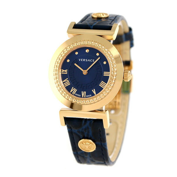 Versace Vanity Quartz Swiss Ladies P5Q80D282S282 Watch Brand Navy New