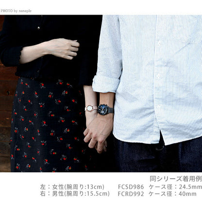 ペアウォッチ アニエスベー 数量限定 ソーラー 夫婦 カップル 記念日 メンズ レディース 腕時計 ブランド 名入れ 刻印 FCRD707 FCSD705 pair-agnesb116