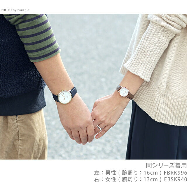 PairWatch Anesbakezes夫妇夫妇女士观看品牌品牌插入Agnes B. FBSK940 Pair-Agnesb118