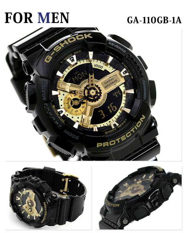 PairWatch Casio Black X Gold G-Shockk Baby-G Watch Pair-casio1