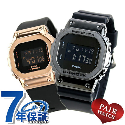 ペアウォッチ G-SHOCK メンズ レディース 腕時計 GM-5600R GM-S5600 CASIO G-SHOCK Gショック ブラック pair-casio32