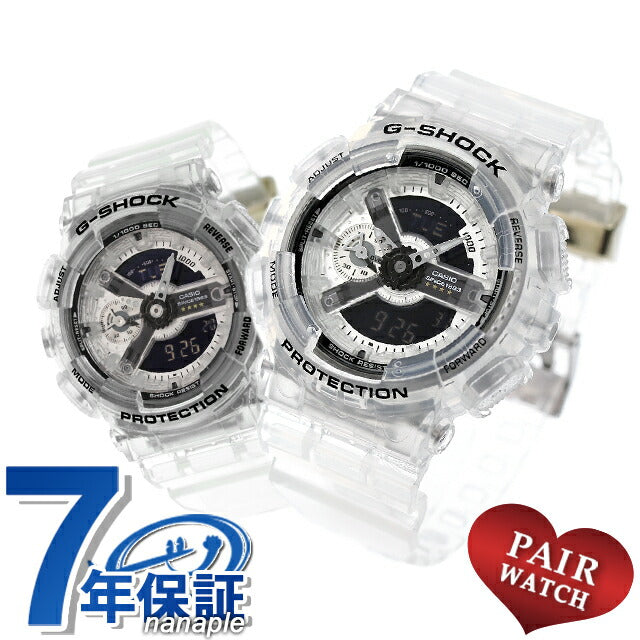 PairWatch Casio G Shock Quartz夫妇男士女士观看品牌名称雕刻G-Shock GA-114RX-7ADR GMA-S114RX-7ADR PAIR PAME-CASIO59