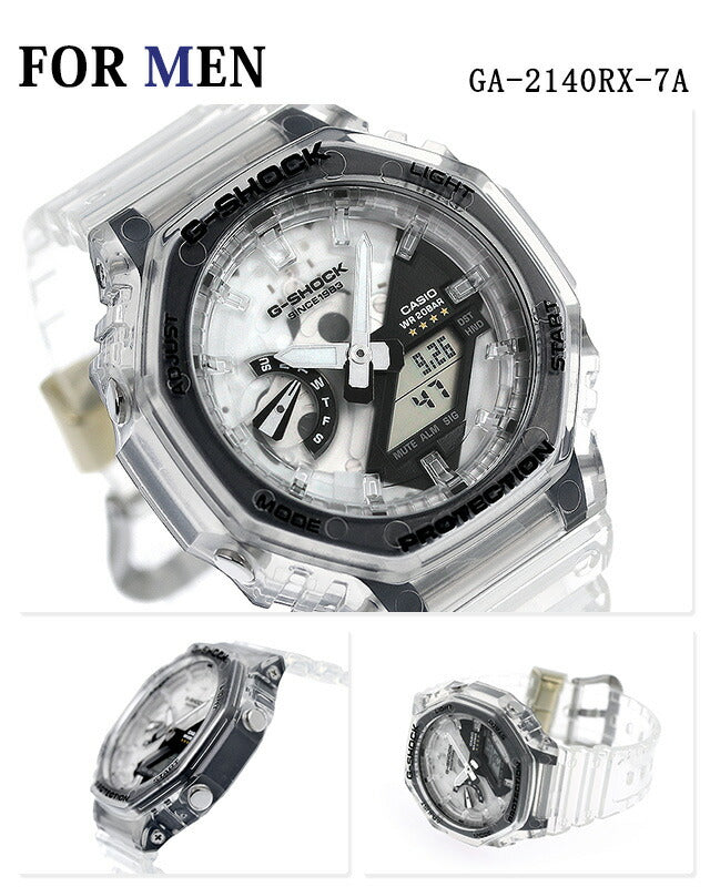 PairWatch Cassio G Shock Quartz夫妇男士女士手表品牌插入G-SHOCK GA-2140RX-7ADR GMA-S2140RX-7ADR PAIR PAIR PAIR PAIRE-CASIO60