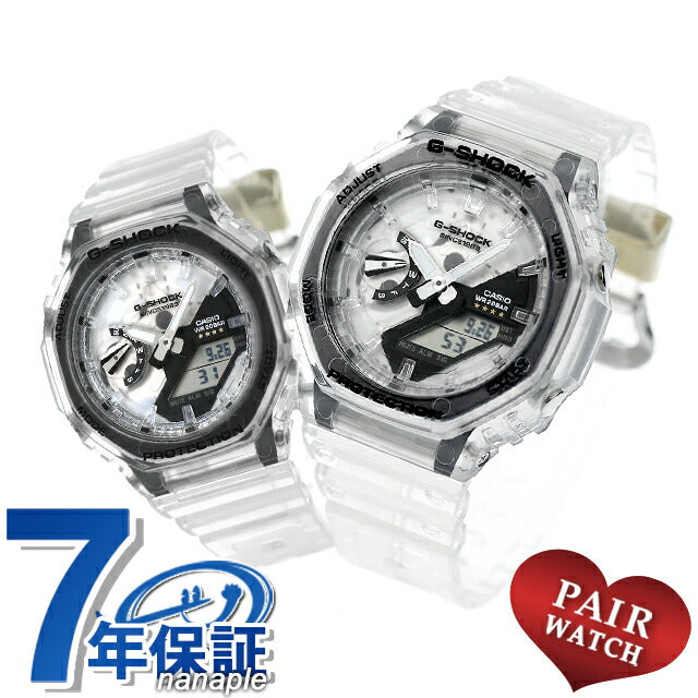 PairWatch Cassio G Shock Quartz夫妇男士女士手表品牌插入G-SHOCK GA-2140RX-7ADR GMA-S2140RX-7ADR PAIR PAIR PAIR PAIRE-CASIO60