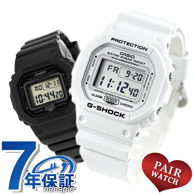 ペアウォッチ カシオ Gショック メンズ レディース 腕時計 ブランド G-SHOCK DW-5600MW-7DR GMD-S5600BA-1DR pair-casio63