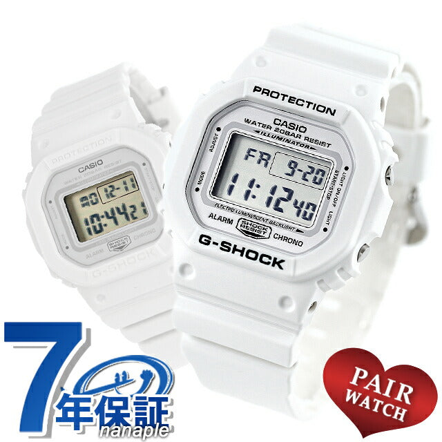 ペアウォッチ カシオ Gショック メンズ レディース 腕時計 ブランド G-SHOCK DW-5600MW-7DR GMD-S5600BA-7DR pair-casio64