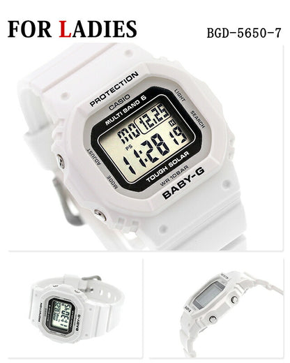 ペアウォッチ カシオ Gショック ベビーG 電波ソーラー メンズ レディース 腕時計 ブランド G-SHOCK Baby-G GW-M5610U-1ER BGD-5650-7ER pair-casio65