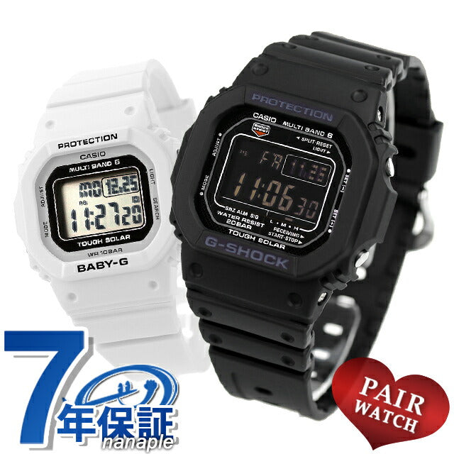 ペアウォッチ カシオ Gショック ベビーG 電波ソーラー メンズ レディース 腕時計 ブランド G-SHOCK Baby-G GW-M5610U-1BER BGD-5650-7ER pair-casio66