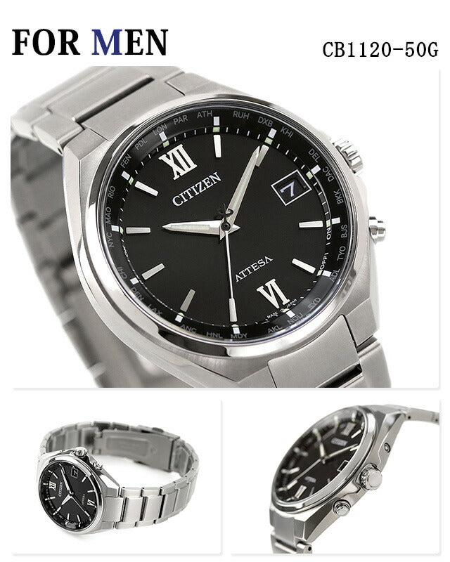 PairWatch Citiza Atessa Cross Sea Radio titanium太阳能广播电台无线电女士女士观看品牌名称包括Citizen XC Pair-citizen82