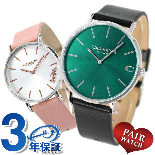 ペアウォッチ コーチ メンズ レディース 腕時計 COACH ペア 夫婦 カップル 時計 チャールズ 41mm ペリー 36mm 名入れ 刻印 pair-coach18