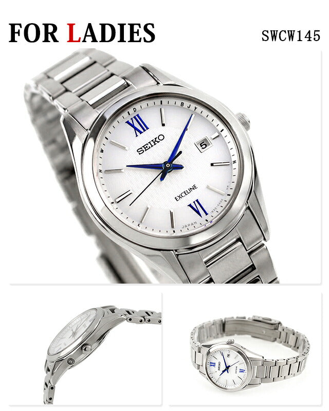 PairWatch Seiko Dolce＆Exceeline Radio Solar Silver Watch品牌Seiko Pair Dolce13