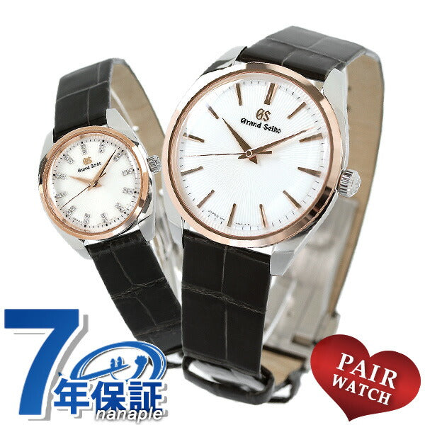 一对观看精工 大精工 精工男士女士观看品牌SBGX344 STGF350 9F Quartz 4J Quartz Pair Clock g gs13