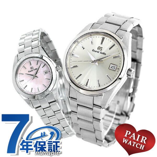 一对观看精工 大精工 在日本制造石英男士女士观看品牌SBGP009 STGF267 Seiko Pair Plock gs-gs24