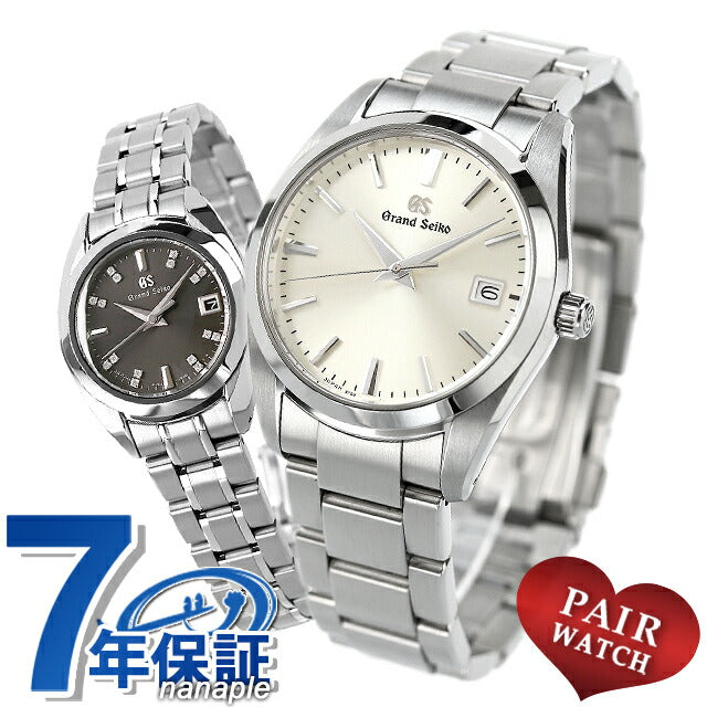 配对 大精工 夫妇名字插入男士女士观看品牌匹配的Seiko SBGX263 STGF373 Pair-GS32